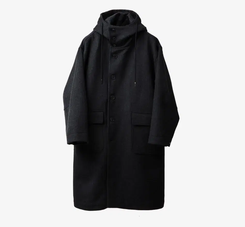 CORD Hooded Wool Coat