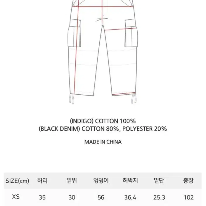 [빅유니온x깡스타일리스트] DENIM PLEATED CARGO PANTS