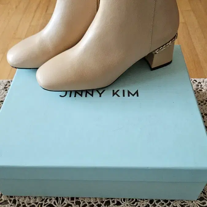 JINNY KIM 여성 가죽 부츠