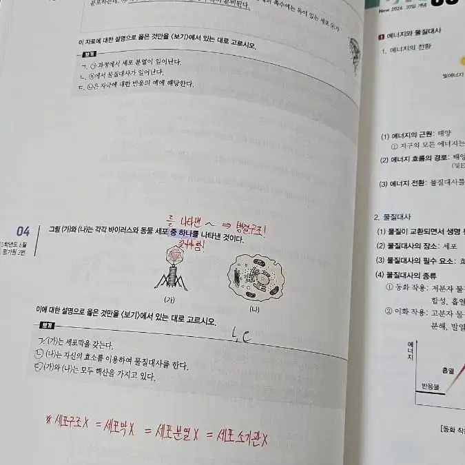 생명과학1 개념서(핵심개념만 30일안에 할 수 있는 구성)