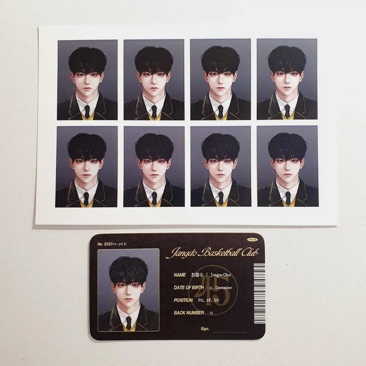 GarbageTime Go Woon Nim Jang Do Go Jang Jong Soo Jang Sikka Student ID Photo Card photocard 증명사진 ld