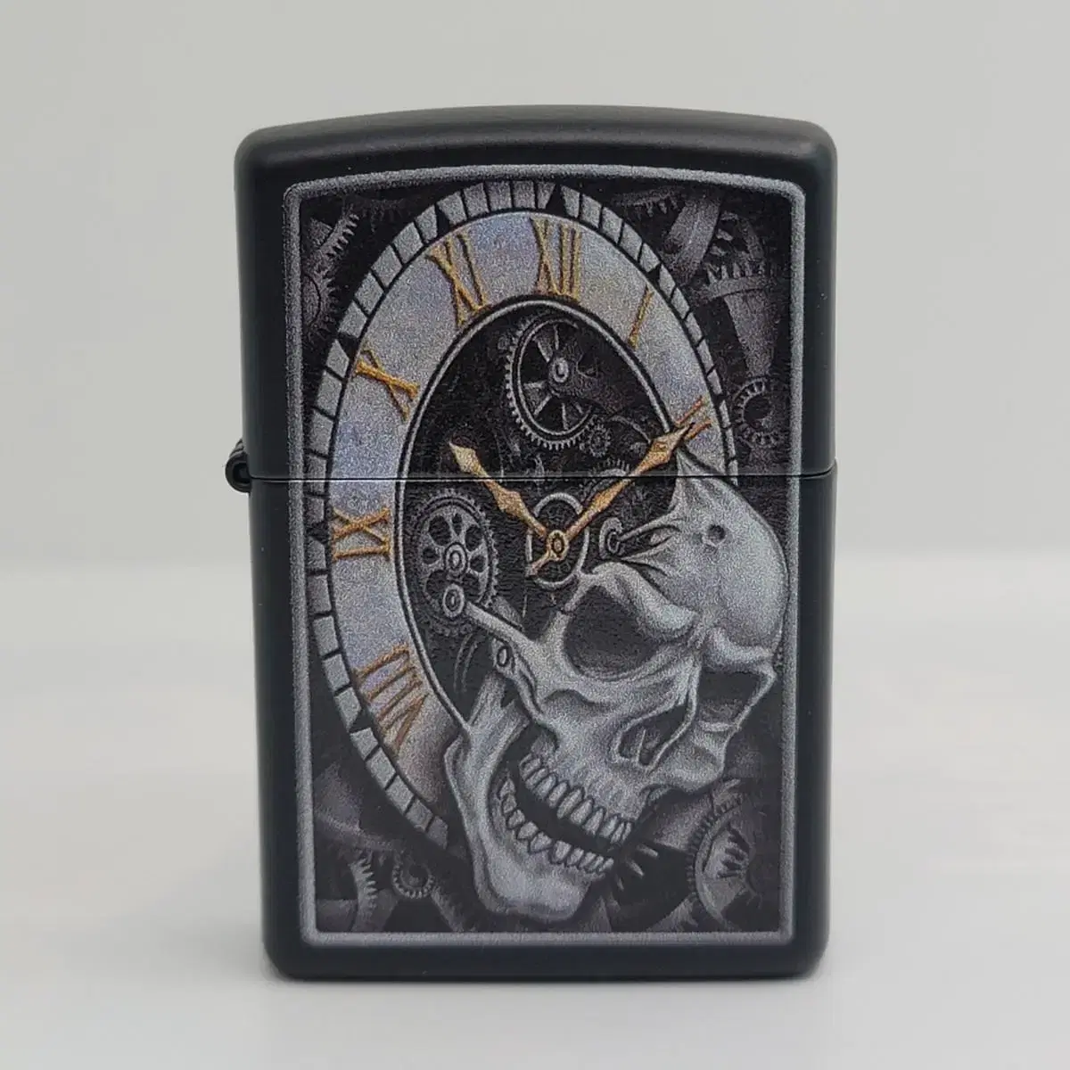 29854 SKULL CLOCK DESIGN 정품 새 지포라이터