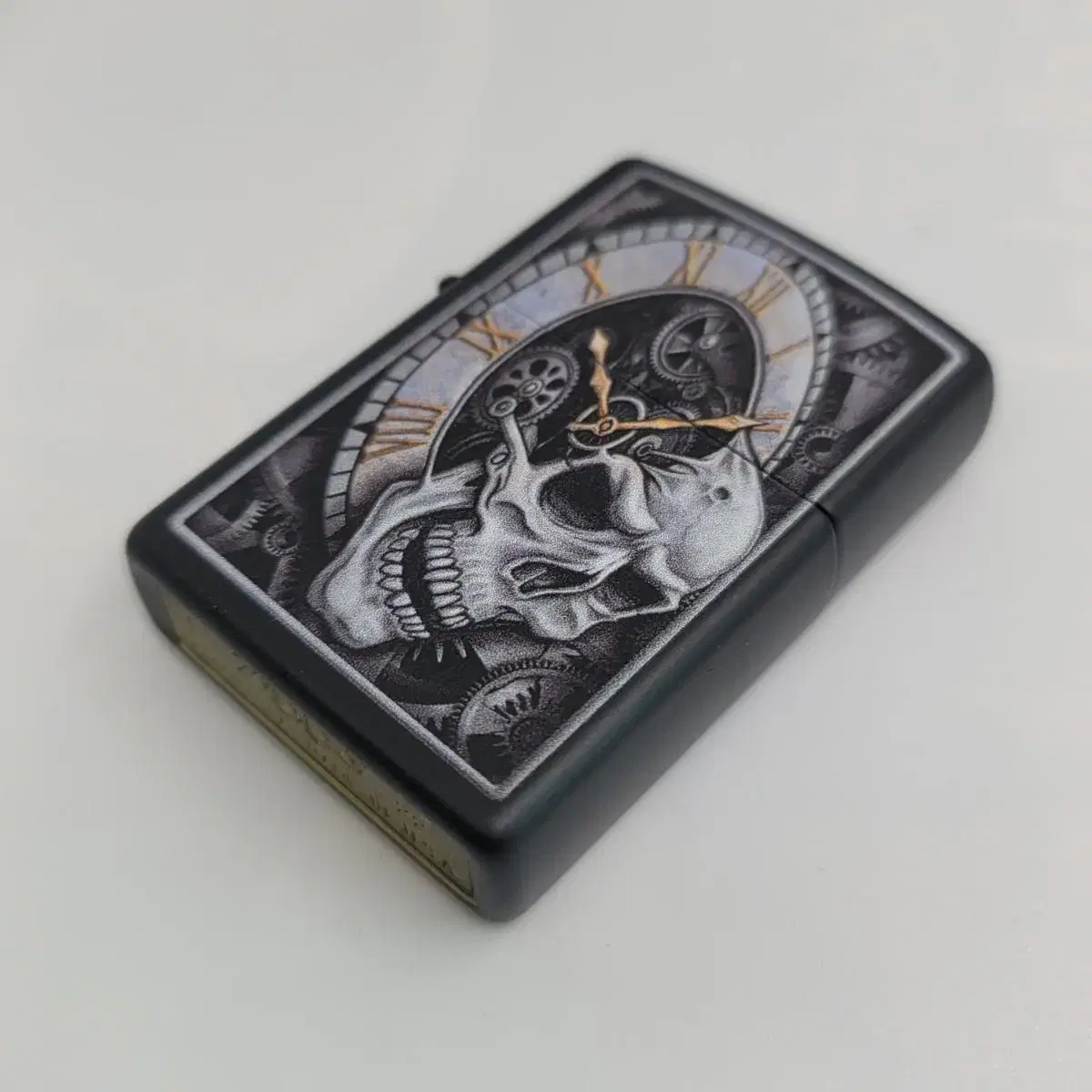 29854 SKULL CLOCK DESIGN 정품 새 지포라이터