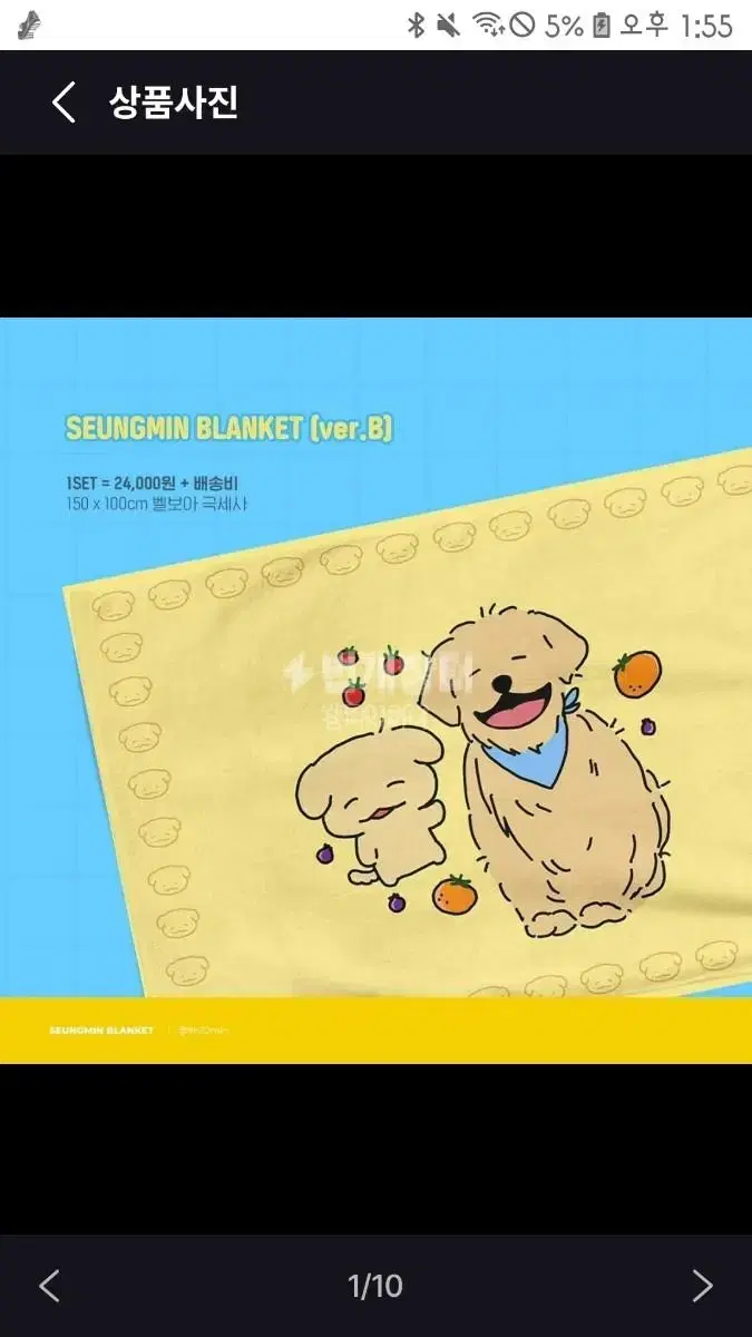 New items seungmin skz p.o. sells piece of cake blanket