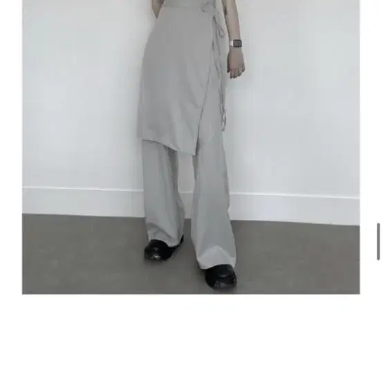 어반유니크 새상품 wrap skirt pants gray