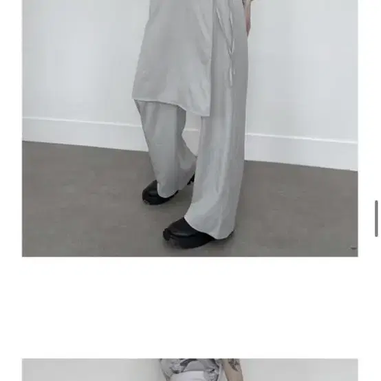 어반유니크 새상품 wrap skirt pants gray