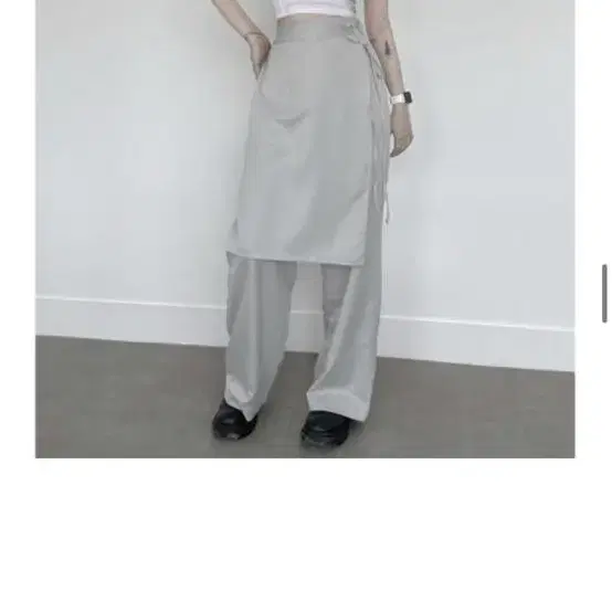 어반유니크 새상품 wrap skirt pants gray