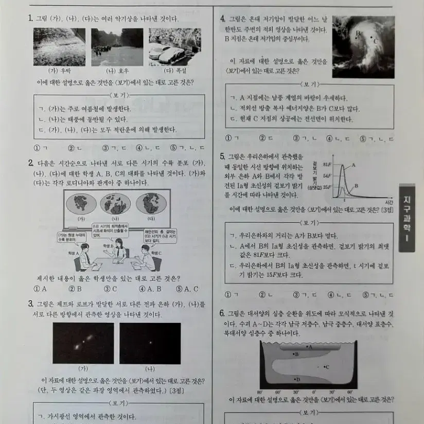 시대인재 지구과학1 DAYBREAK 모의고사 6회분