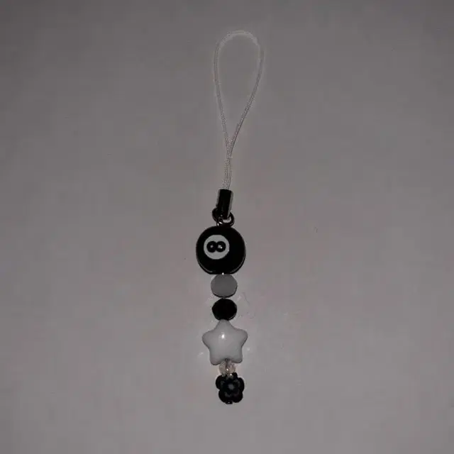 에잇볼 8볼 비즈 키링 beads keyring