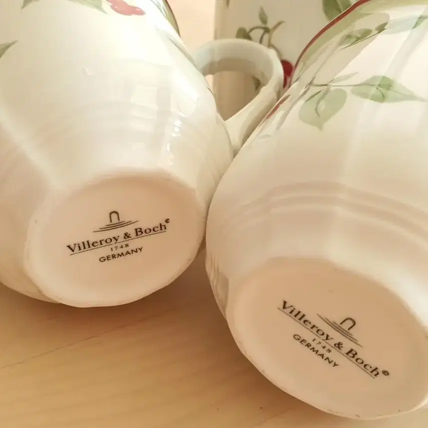 Villeroy & Boch 빌레로이 보흐 빅 플래터 + 4머그컵 세트