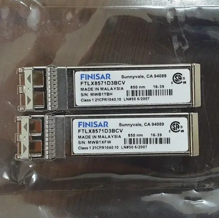 10G Zibig - Finisar FTLX8571D3BCV Optical Modules, Transceivers