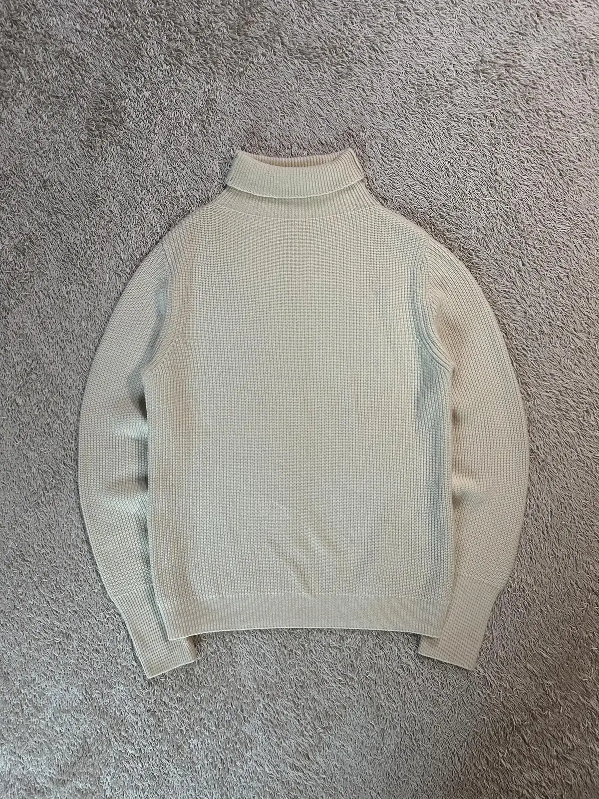 [L] Solid Homme SOLID HOMME Wool and cashmere blend turtleneck knit