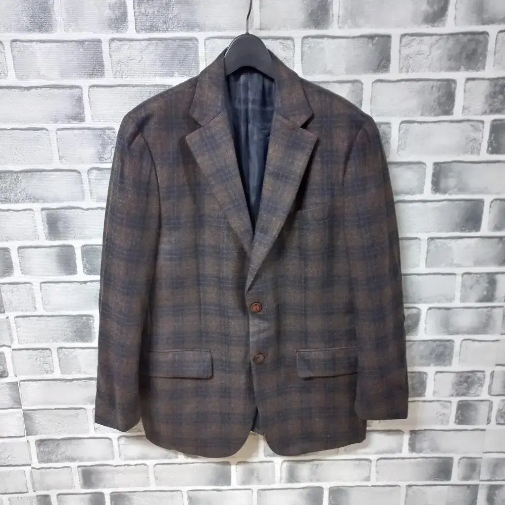 12-31/Dark Brown Cashmere Blend Jacket for Men