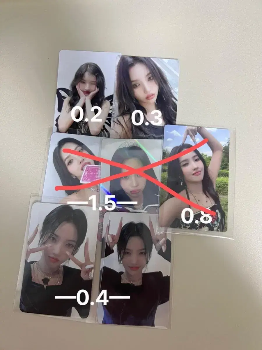 Soyeon photocard sell Tomboy Quinca Concert fanmeeting Alpo Unreleased Photocard