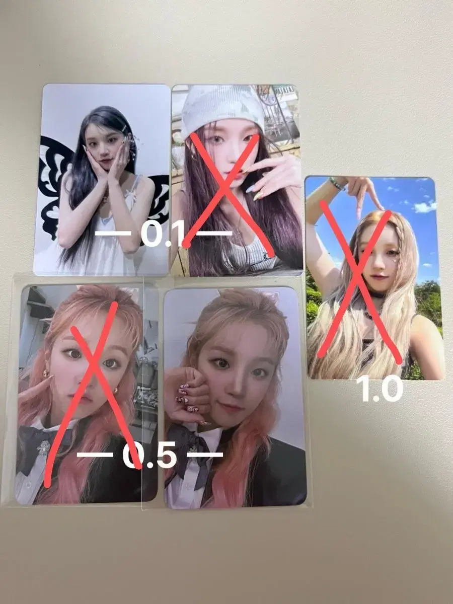 Yuqi photocard sell Tomboy Quinca Concert fanmeeting Alpo Unreleased Photocard