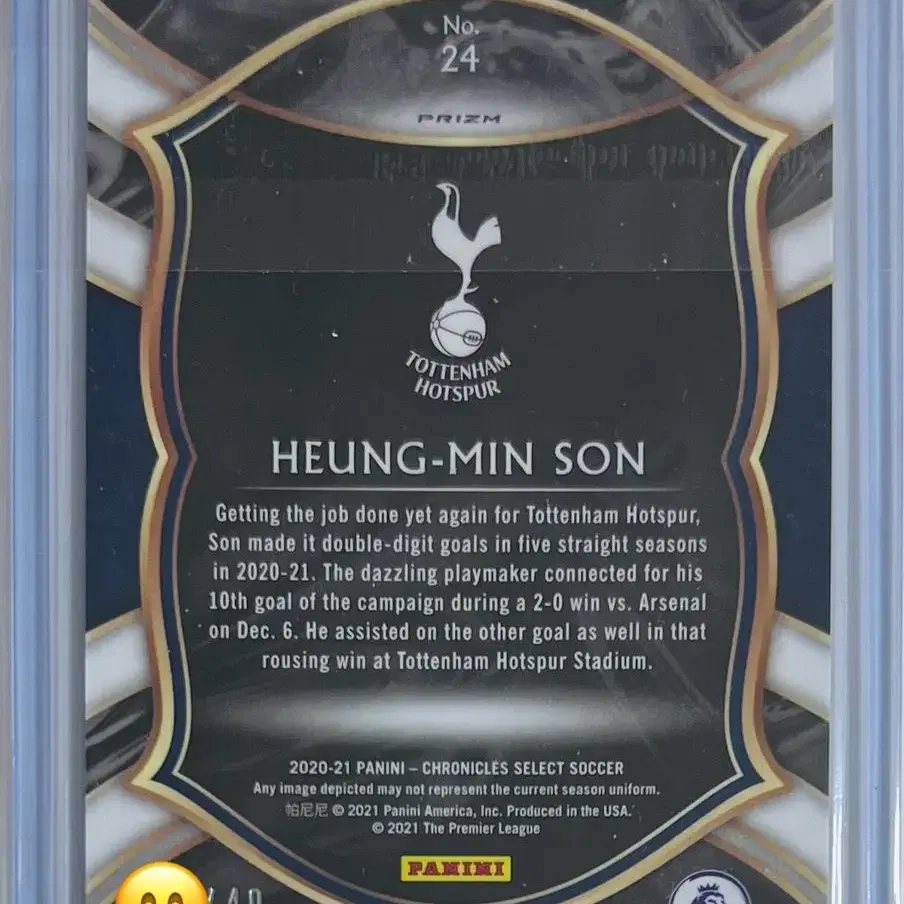 손흥민 2020-21 PANINI SELECT /49