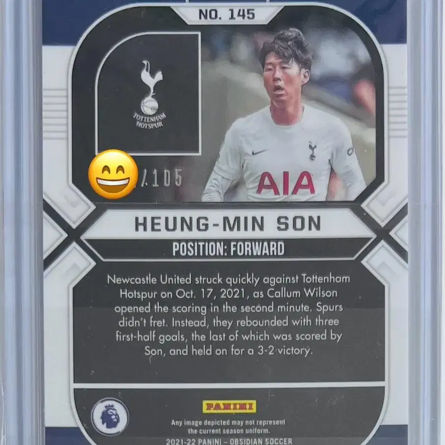 손흥민 2021-22 PANINI OBSIDIAN /105