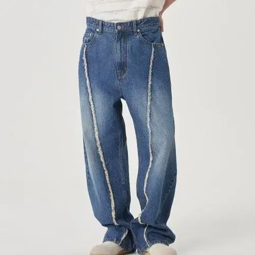 Noun Wave Cut Denim Pants 1사이즈