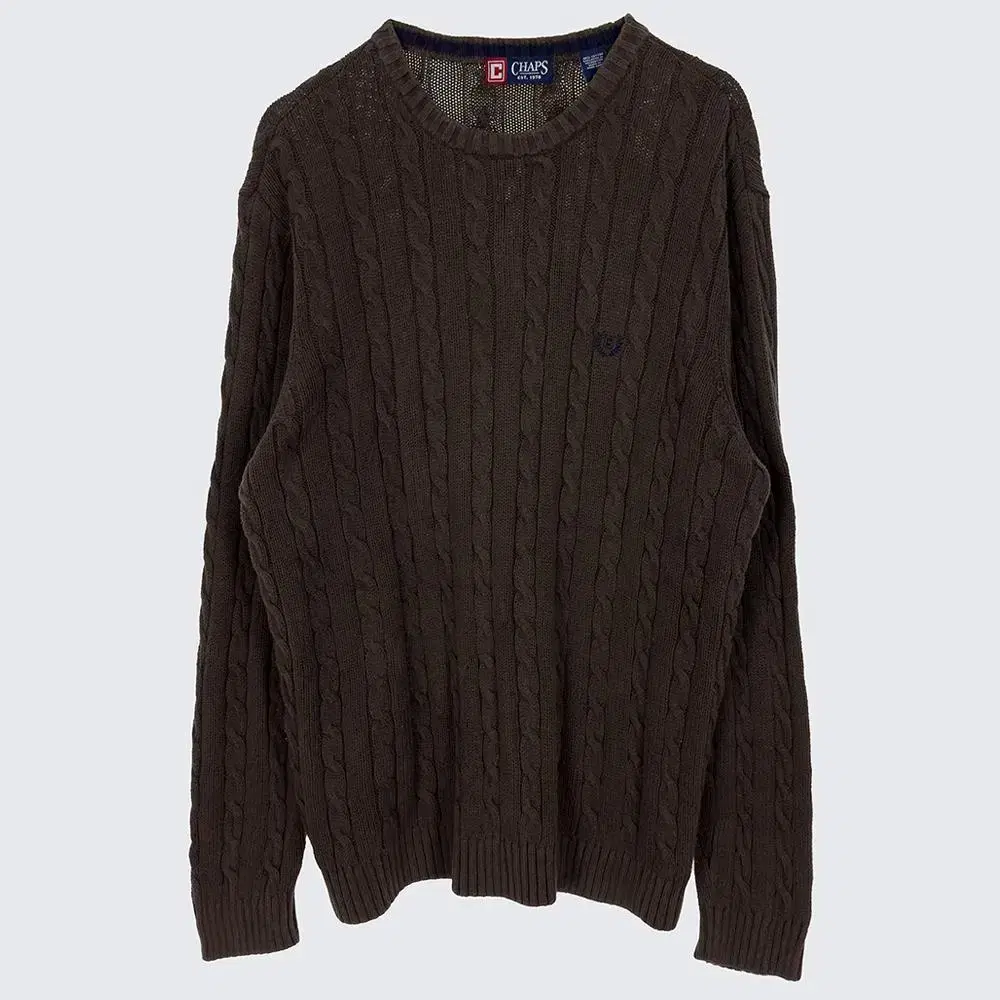 [Men's 105] Chaps Ralph Lauren Cable Knit Sweater Vintage (17993)