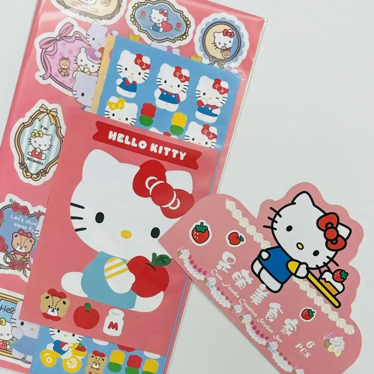 1 set of 6 Sanrio Kitty Sticker Packs