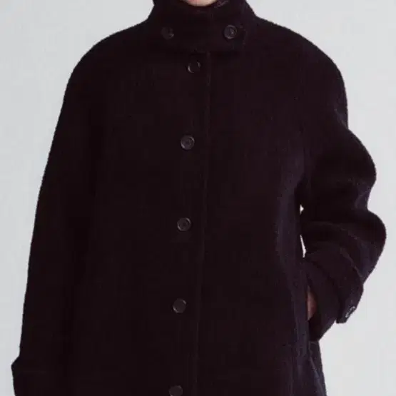 더름 코트 HARPER ALPACA WOOL BOUCLE COAT