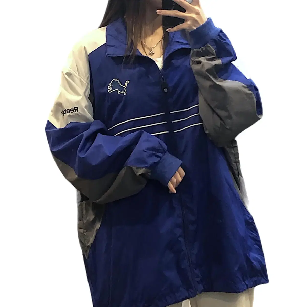 (No.9) NFL TEAM APPAREL Reebok 블루 바람막이