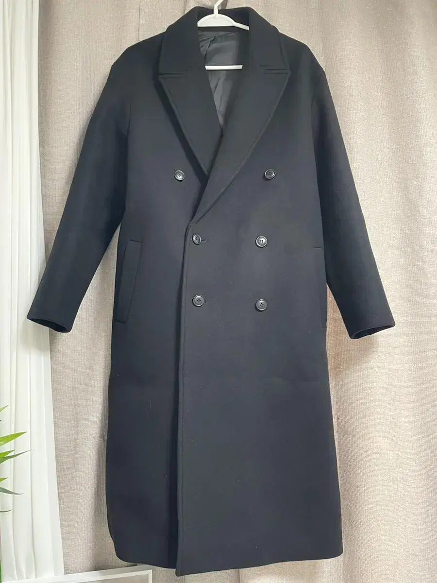 Coors MTR Overfit Double Long Coat in Black