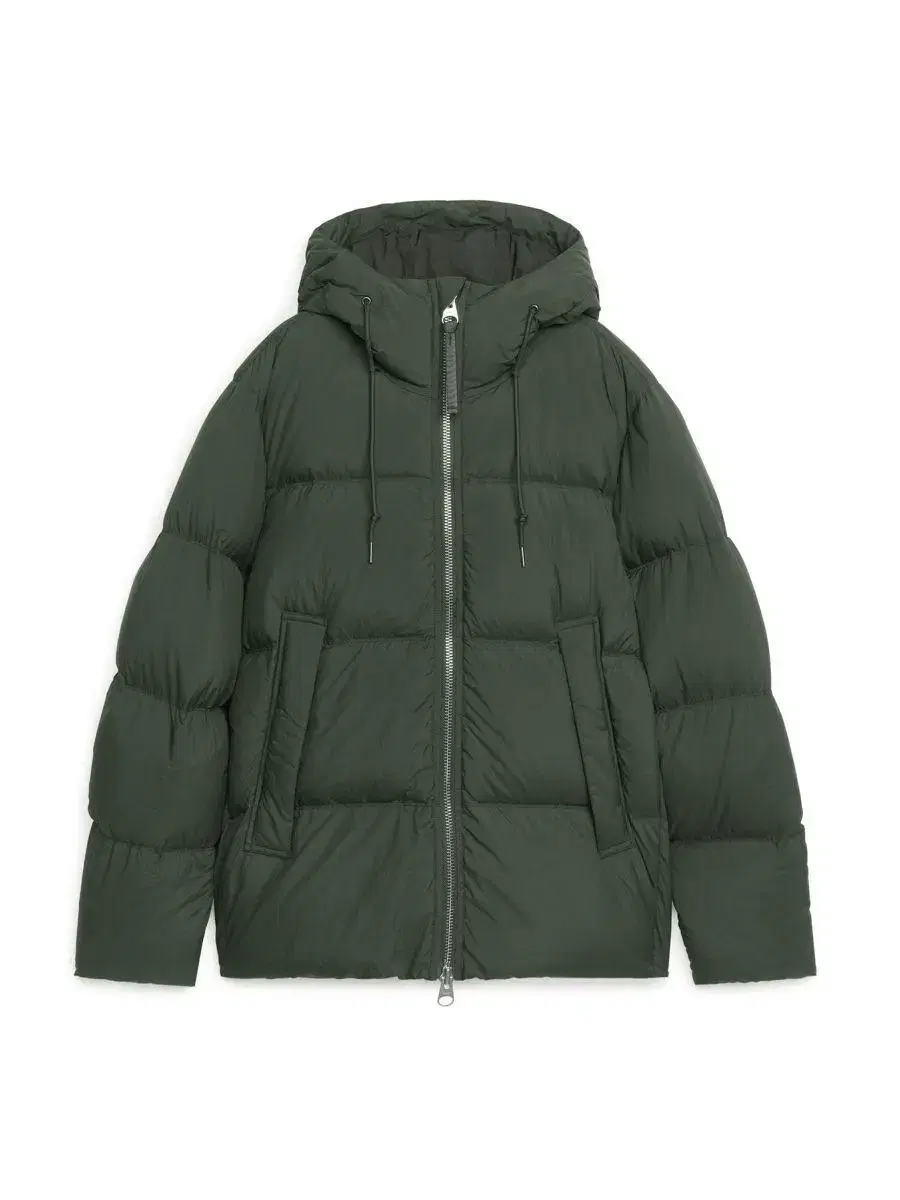 Arket Padded Down Puffer Khaki L