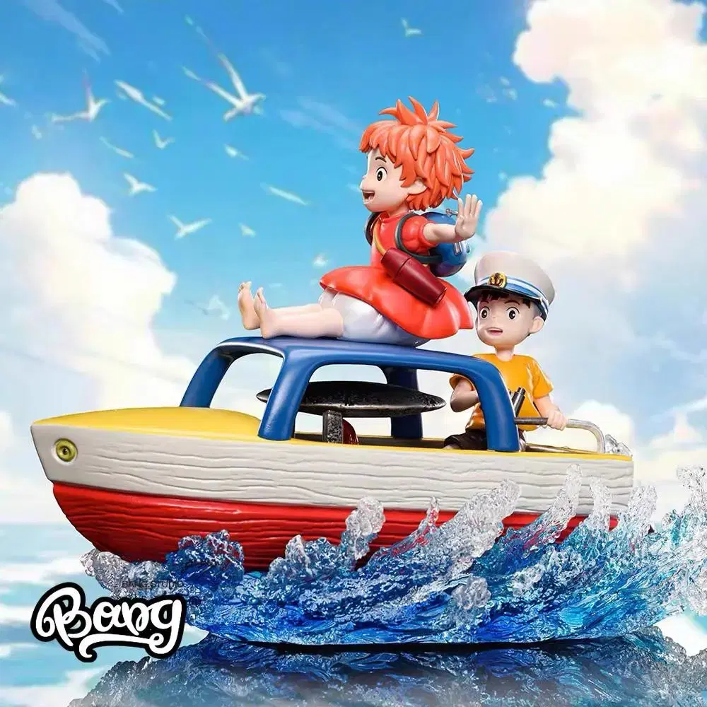 (Spot)CAKE Cliffhanger Ponyo Resin Statue Ghibli Figure Sauceke Ponyo