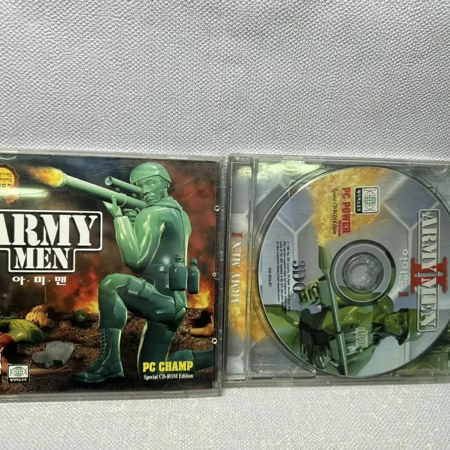 pc게임 아미맨1,2 두개일괄 1999년,스페셜cd rom에디션