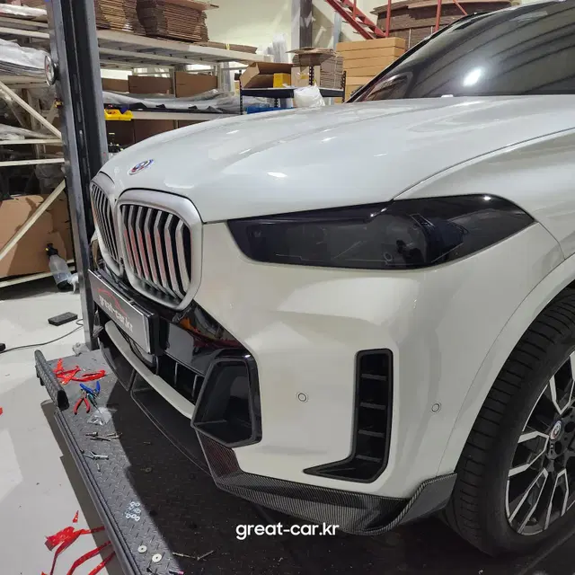 BMW X5프론트립 G05 퍼포먼스 LCI전용 카본룩