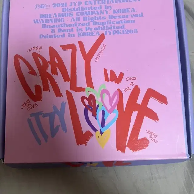 ITZY crazy in love 앨범 팝니다 있지 크레이지 인 러브