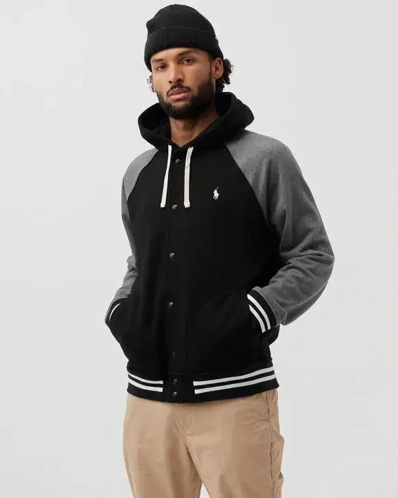 Polo Hooded Baseball Jacket