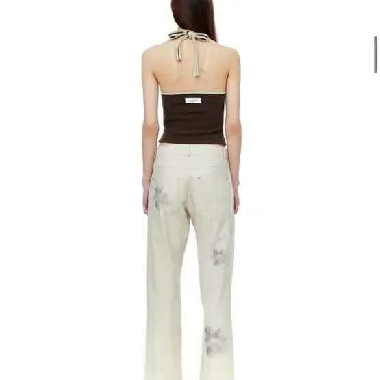 세릭 cerric flower brush cotton pants