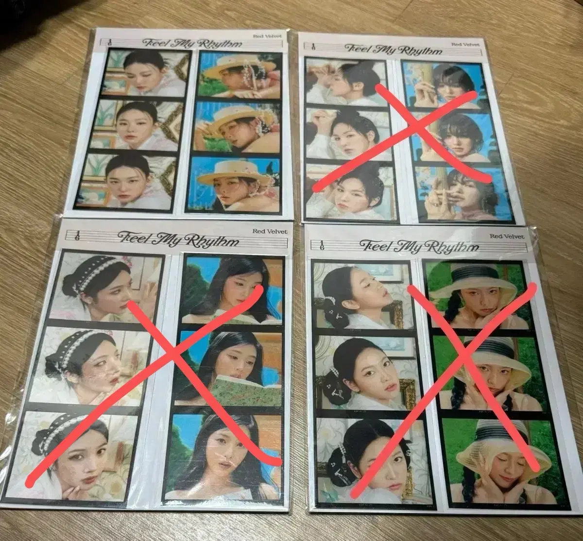 (Unsealed) red velvet FilmyRhythm Film Sticker Set