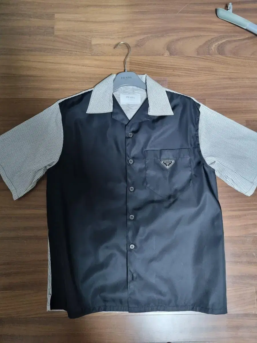 Prada Stretch Cotton and Rina Nylon Shirt S