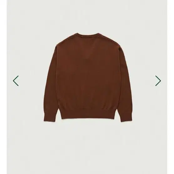 더바넷 니트 Brown Plain V-Neck Knit