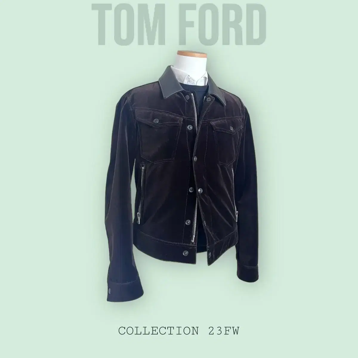 Tom Ford Cotton Velvet Tucker Jacket 50size