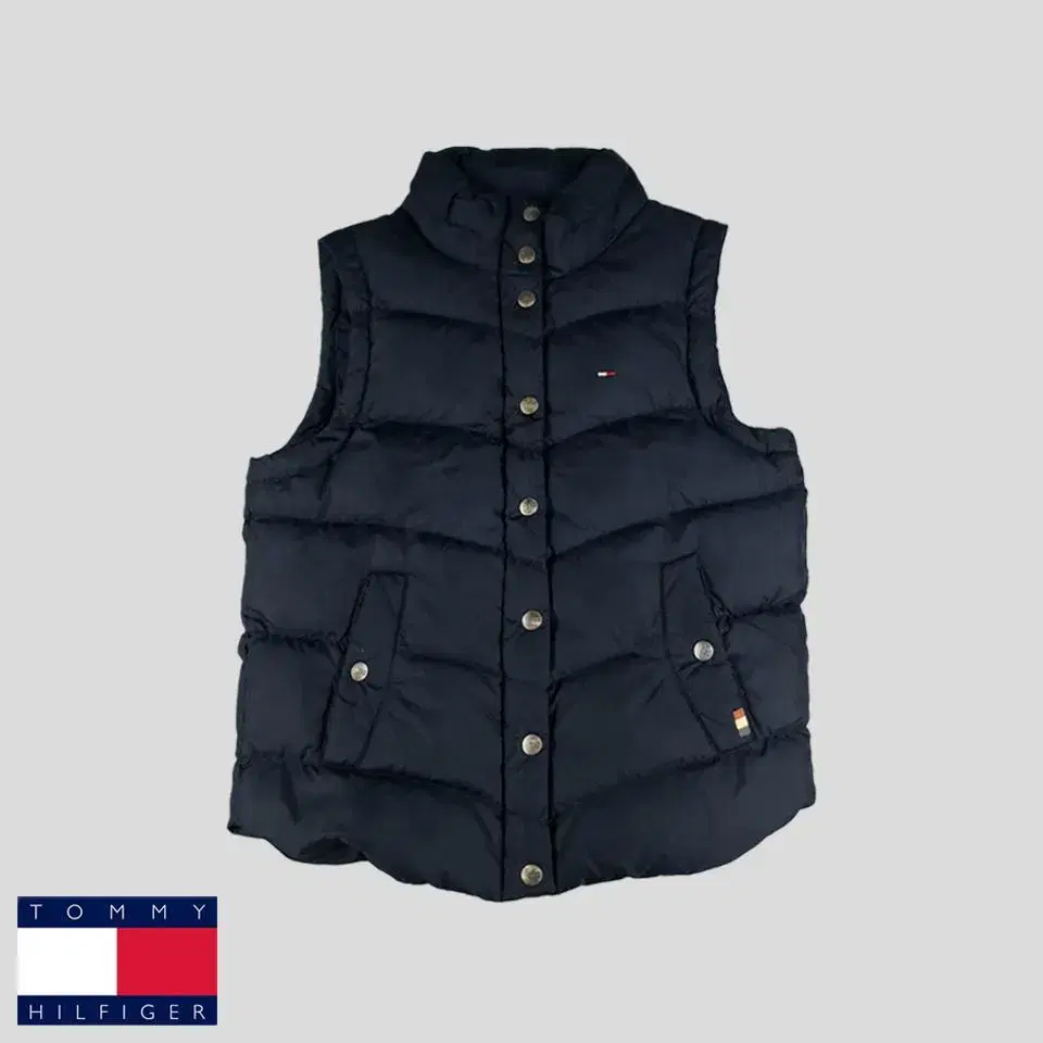 Tommy Hilfiger Denim Navy Tommy Logo Duck Down Duck Vest Padded Jo S