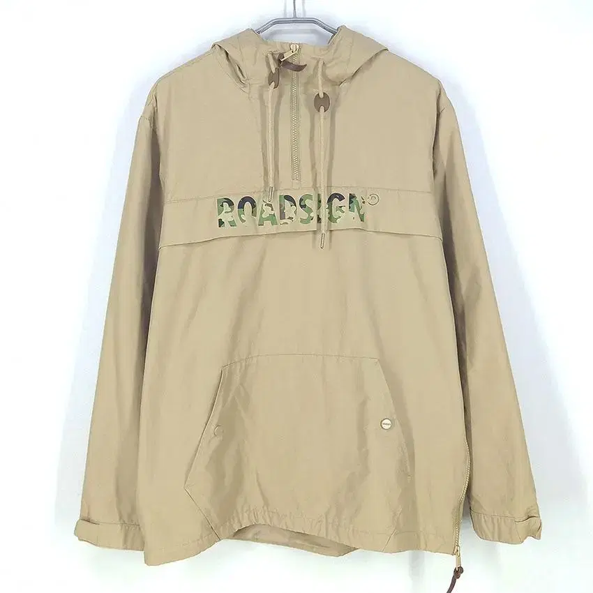 Roadsign Nam Printing Dotom Windbreaker Hoodie Beige 105 (HU27801)