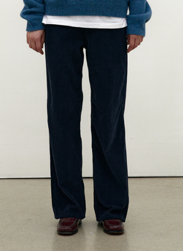 브렌다 브렌든 loosefit corduroy pants - navy M