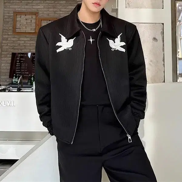 Men's Embroidered Jacket Men's House Worker Jacket Kara Jacket