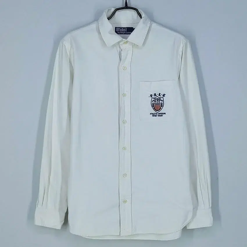 Polo Ralph Lauren Women's Embroidered cotton shirt with pocketsNavy ivoryS(HU20077)