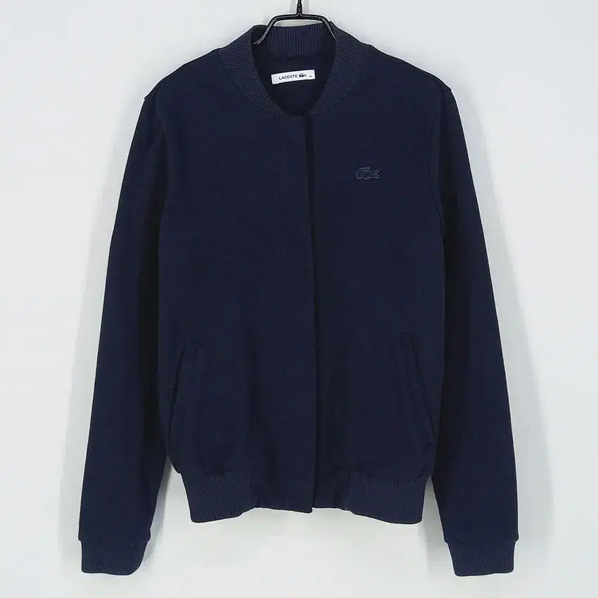 Lacoste Women's Snap-button Cotton Spring and Autumn Zip Jacket Navy (HU20107)