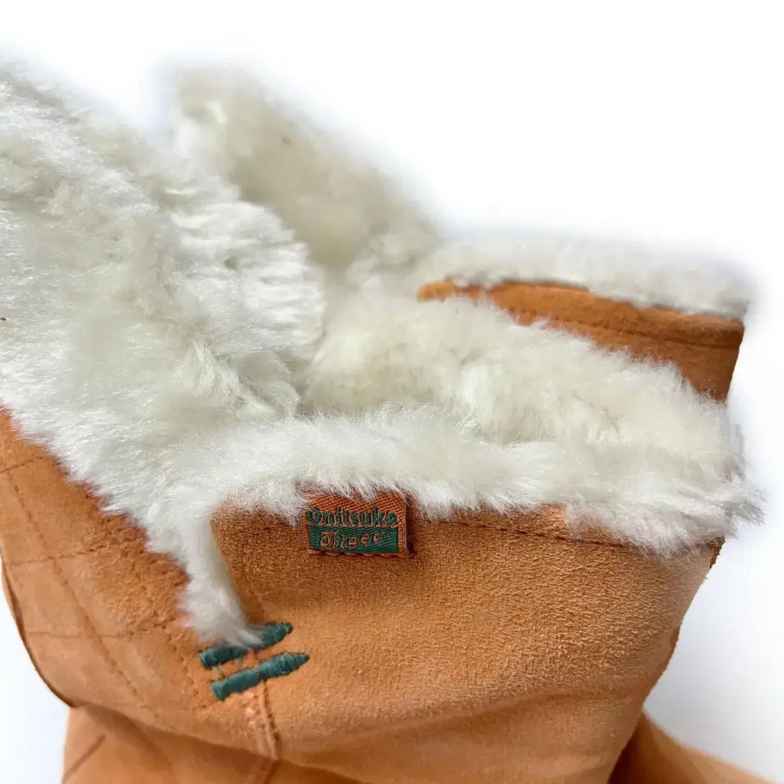 ONISTUKA TIGER orange fur boots 퍼 부츠