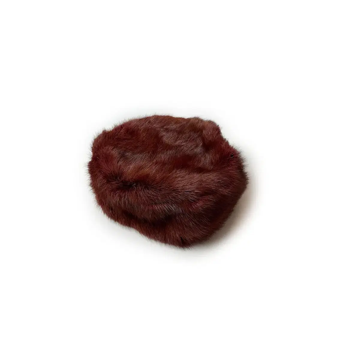 VTG wine fur hat 퍼 모자 털모자