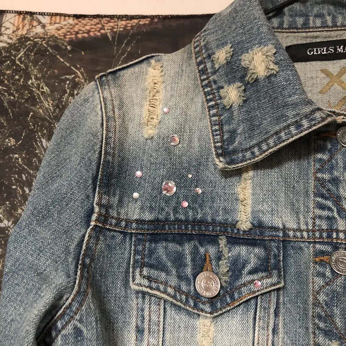 Vintage GIRLS MAGIC hello kitty denim