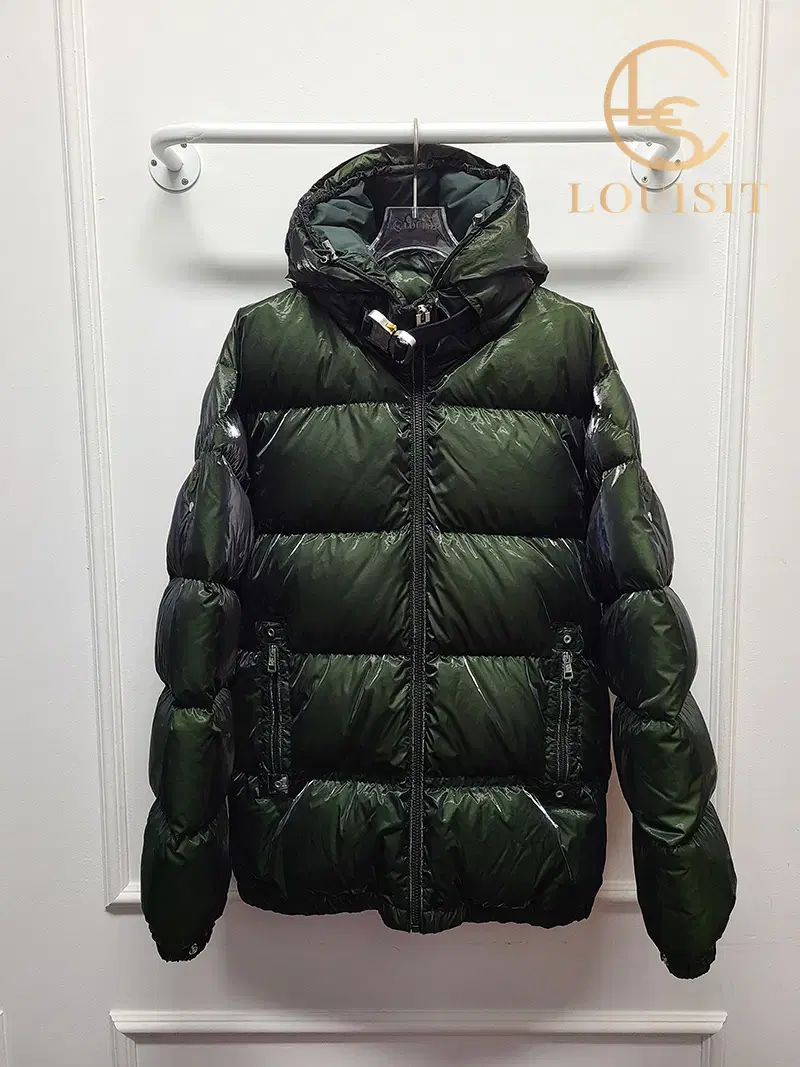 [1] Moncler X Alix Almond Green Short Down Padded Jumper