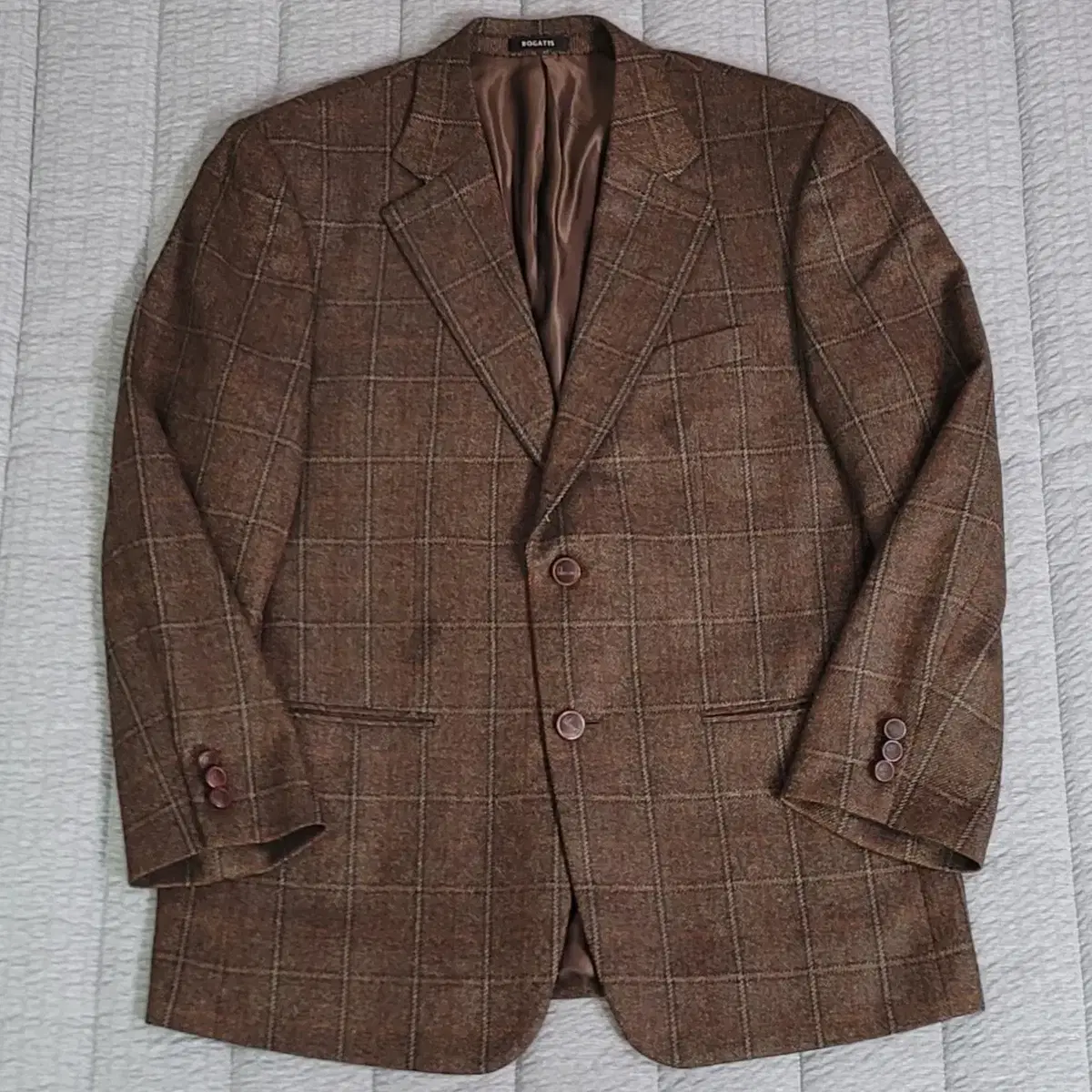 Men95-100 Logadis Wool Check Jacket