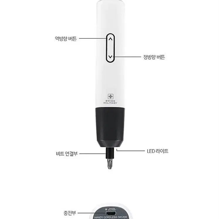 스위스 밀리터리 3.7V 핸디형 무선 드라이버